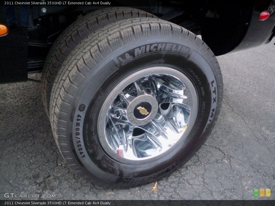 2011 Chevrolet Silverado 3500HD LT Extended Cab 4x4 Dually Wheel and Tire Photo #56186189