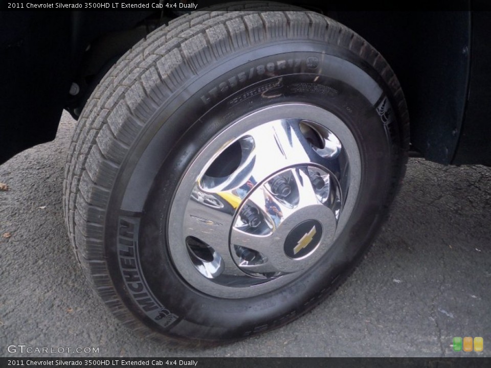 2011 Chevrolet Silverado 3500HD LT Extended Cab 4x4 Dually Wheel and Tire Photo #56186192