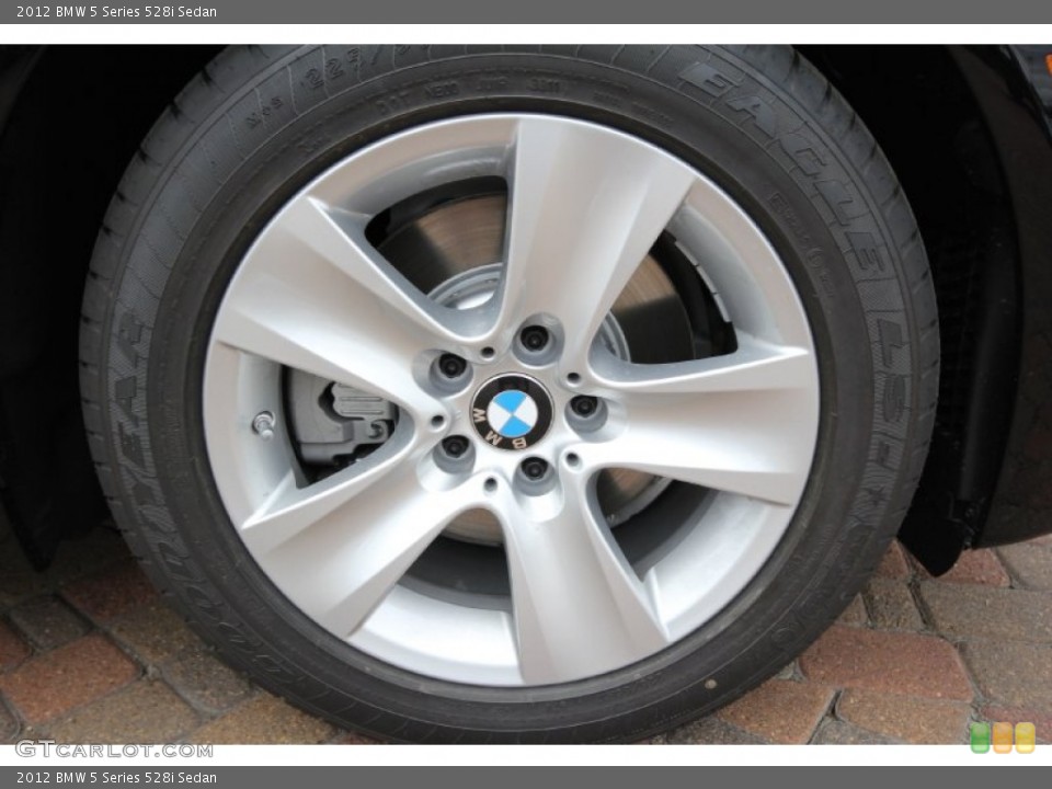 2012 BMW 5 Series 528i Sedan Wheel and Tire Photo #56195648