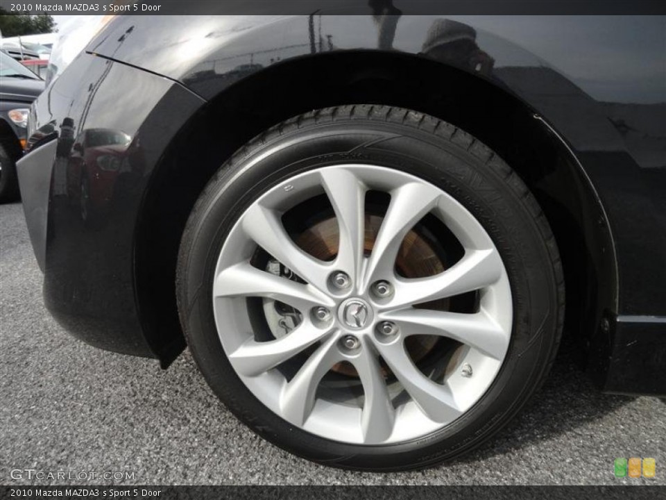 2010 Mazda MAZDA3 s Sport 5 Door Wheel and Tire Photo #56195915