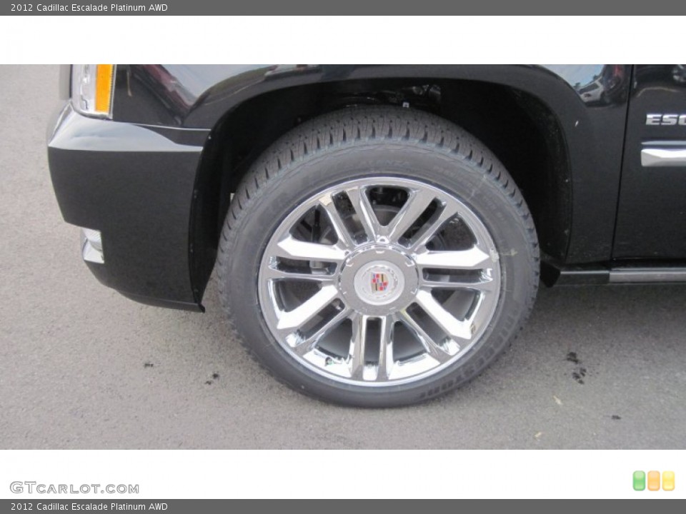 2012 Cadillac Escalade Platinum AWD Wheel and Tire Photo #56205917