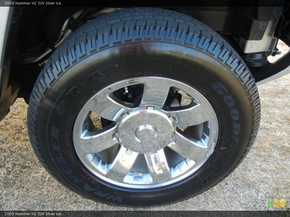 2009 Hummer H2 SUV Silver Ice Wheel and Tire Photo #56236321