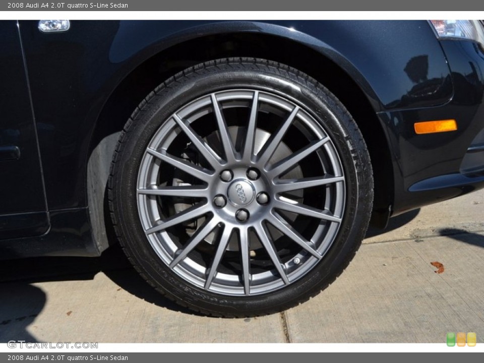 2008 Audi A4 2.0T quattro S-Line Sedan Wheel and Tire Photo #56238278