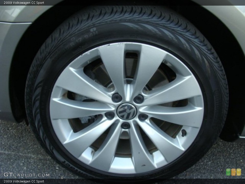 2009 Volkswagen CC Sport Wheel and Tire Photo #56239262