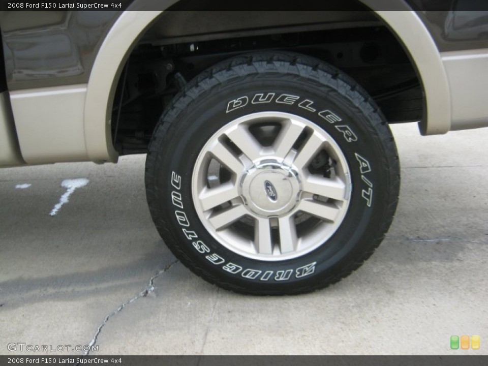 2008 Ford F150 Lariat SuperCrew 4x4 Wheel and Tire Photo #56249393