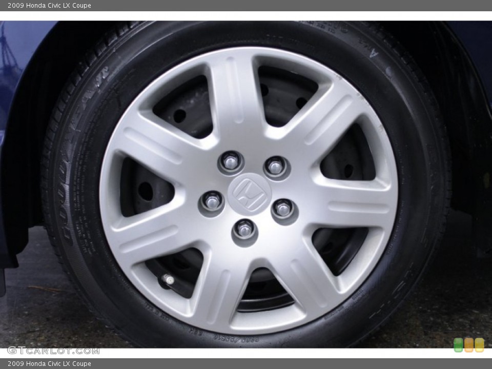 2009 Honda Civic LX Coupe Wheel and Tire Photo #56253485