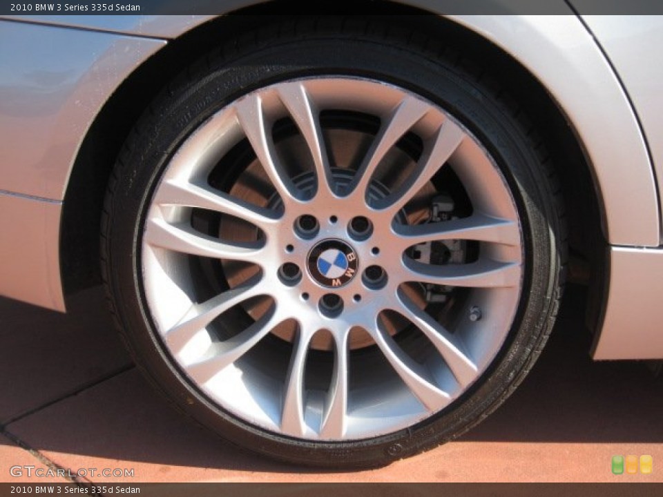 2010 BMW 3 Series 335d Sedan Wheel and Tire Photo #56254602
