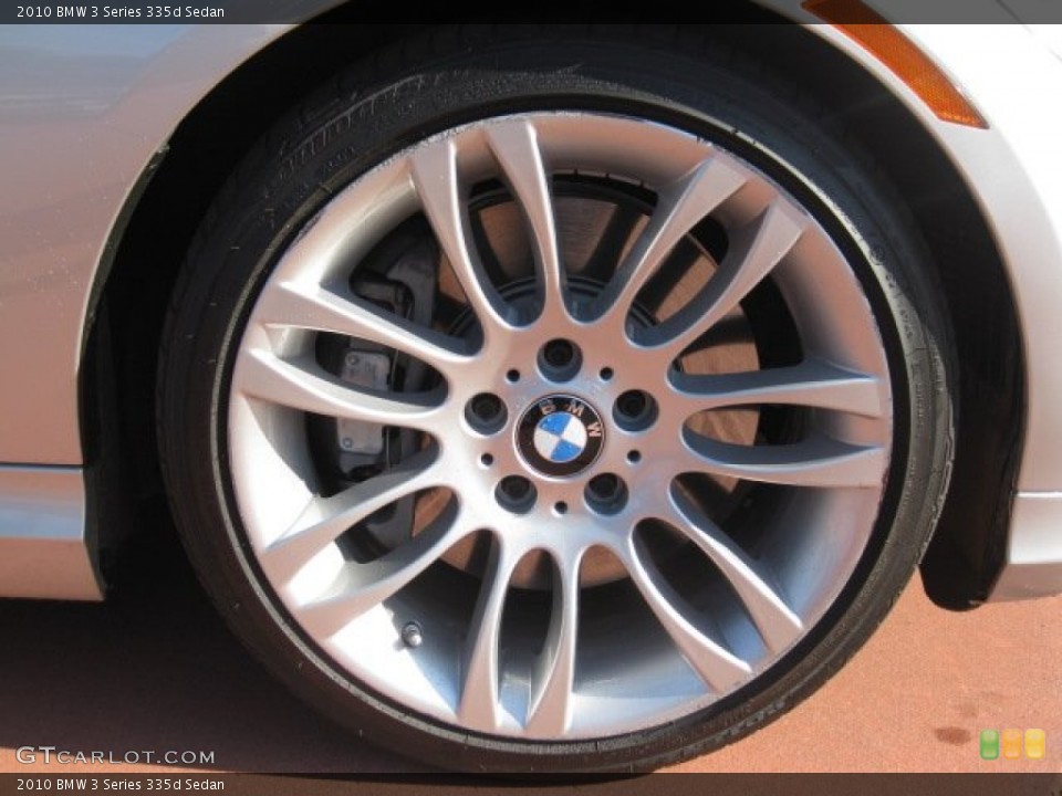 2010 BMW 3 Series 335d Sedan Wheel and Tire Photo #56254613