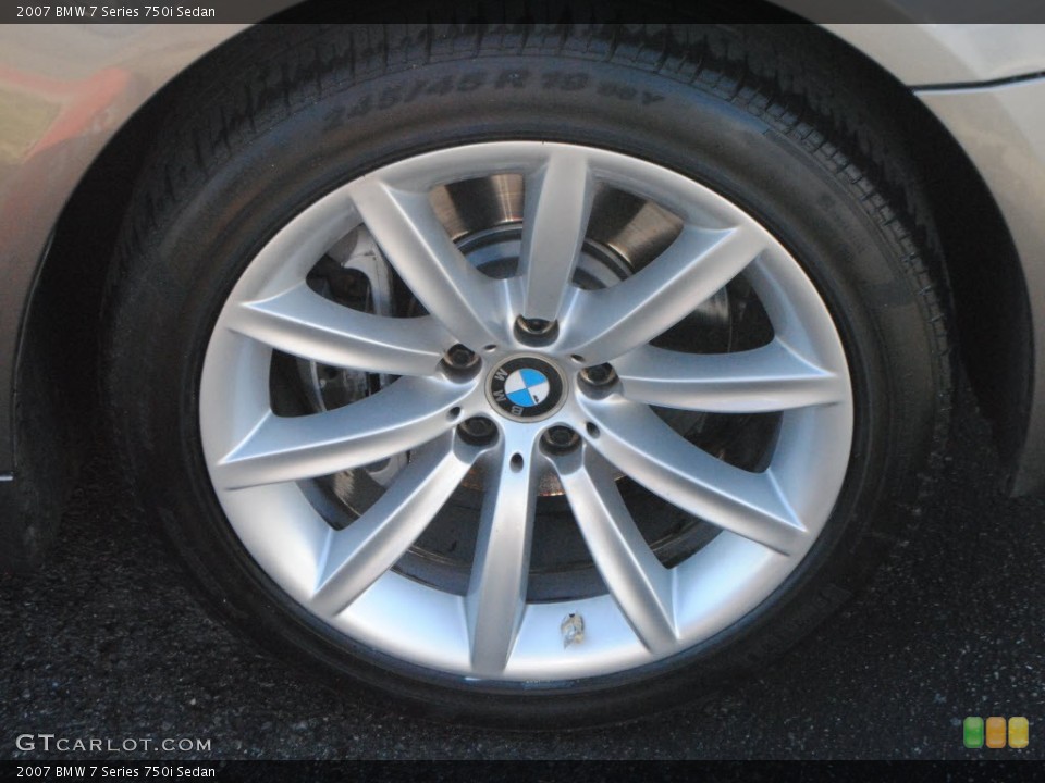 2007 BMW 7 Series 750i Sedan Wheel and Tire Photo #56266235