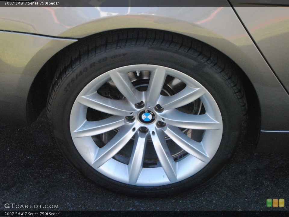 2007 BMW 7 Series 750i Sedan Wheel and Tire Photo #56266286