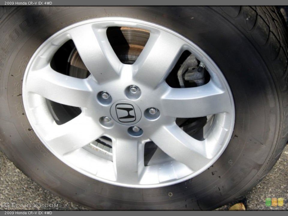 2009 Honda CR-V EX 4WD Wheel and Tire Photo #56312982