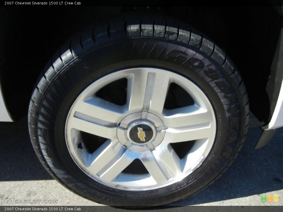 2007 Chevrolet Silverado 1500 LT Crew Cab Wheel and Tire Photo #56313639