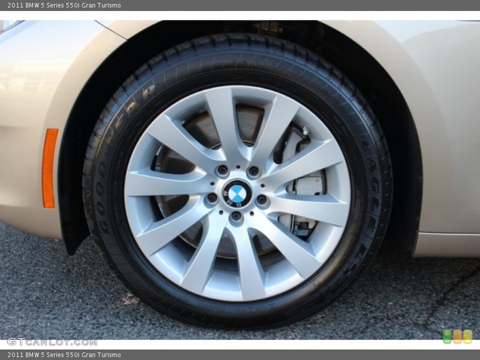 2011 BMW 5 Series 550i Gran Turismo Wheel and Tire Photo #56318493