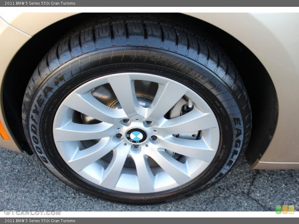 2011 BMW 5 Series 550i Gran Turismo Wheel and Tire Photo #56318502