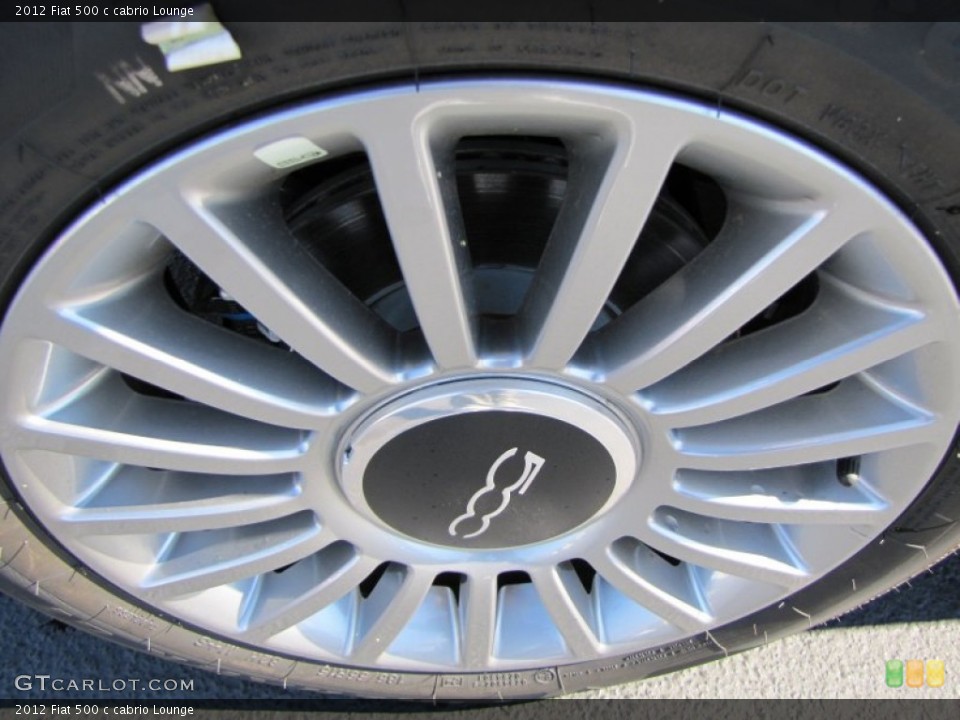 2012 Fiat 500 c cabrio Lounge Wheel and Tire Photo #56319546