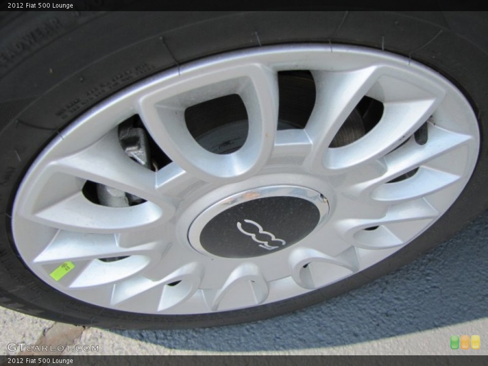 2012 Fiat 500 Lounge Wheel and Tire Photo #56321417
