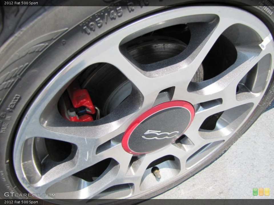 2012 Fiat 500 Sport Wheel and Tire Photo #56321521