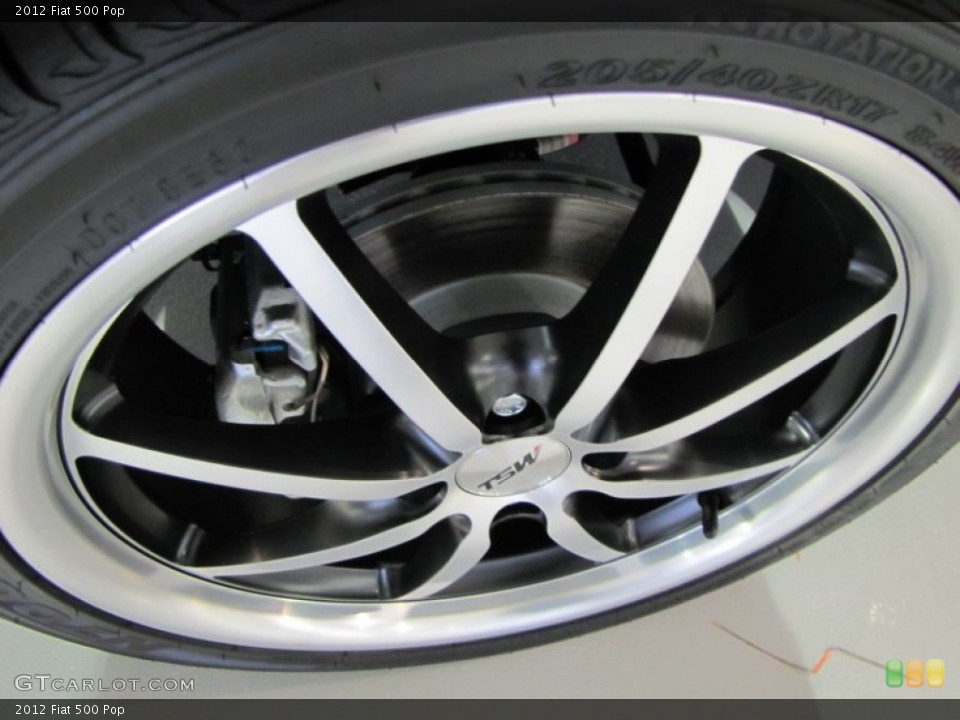2012 Fiat 500 Custom Wheel and Tire Photo #56321770