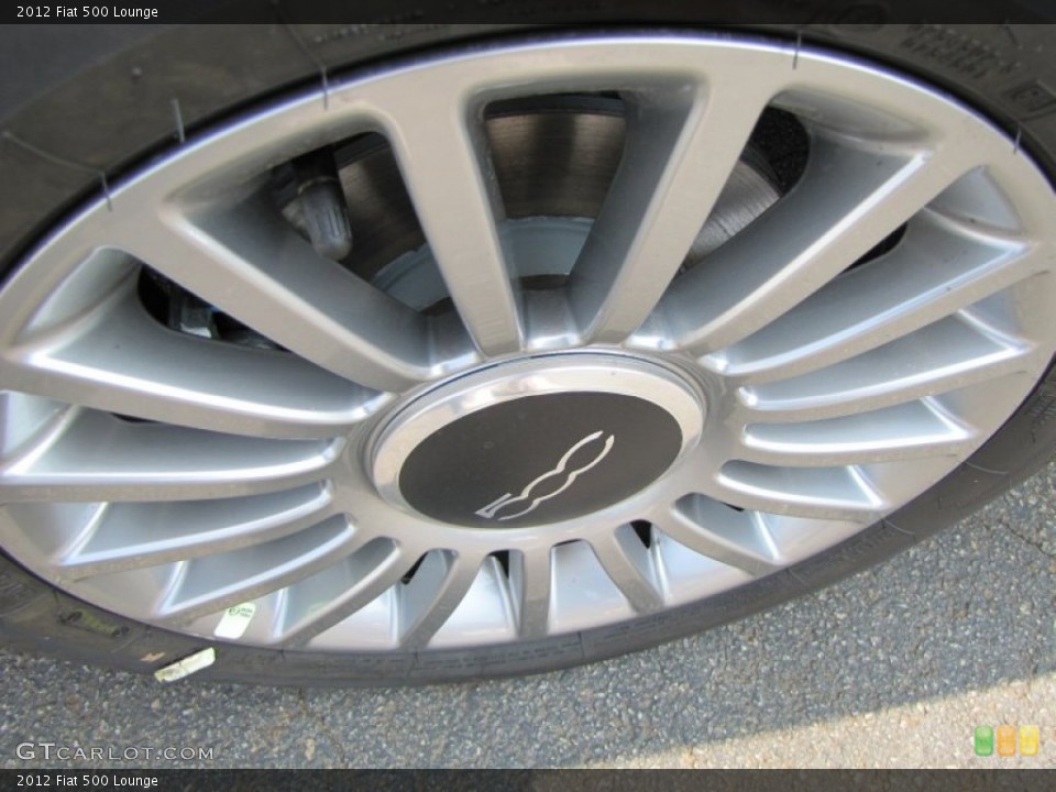 2012 Fiat 500 Lounge Wheel and Tire Photo #56324990
