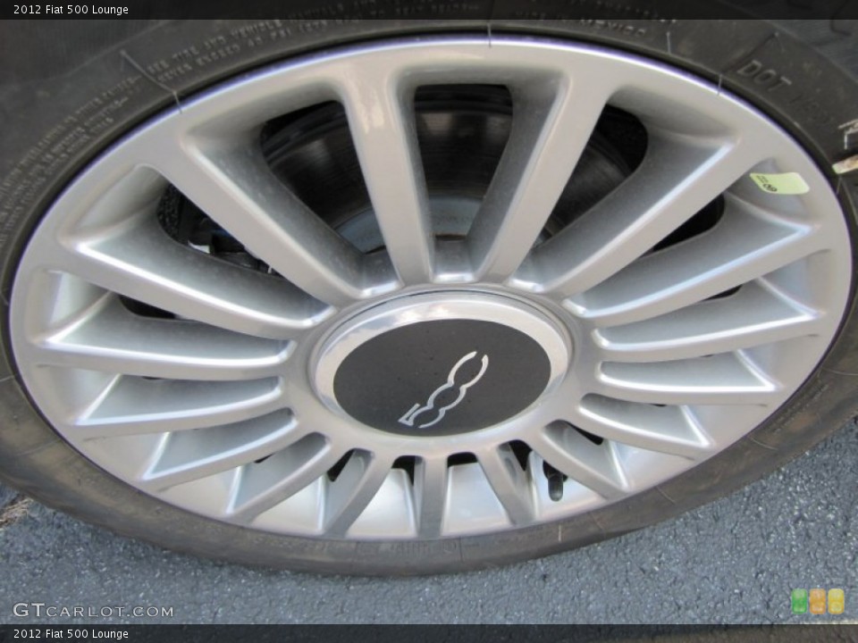 2012 Fiat 500 Lounge Wheel and Tire Photo #56325458