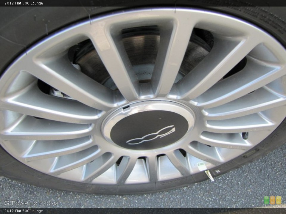 2012 Fiat 500 Lounge Wheel and Tire Photo #56325814