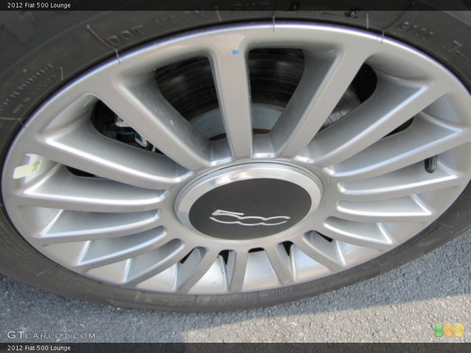 2012 Fiat 500 Lounge Wheel and Tire Photo #56325965