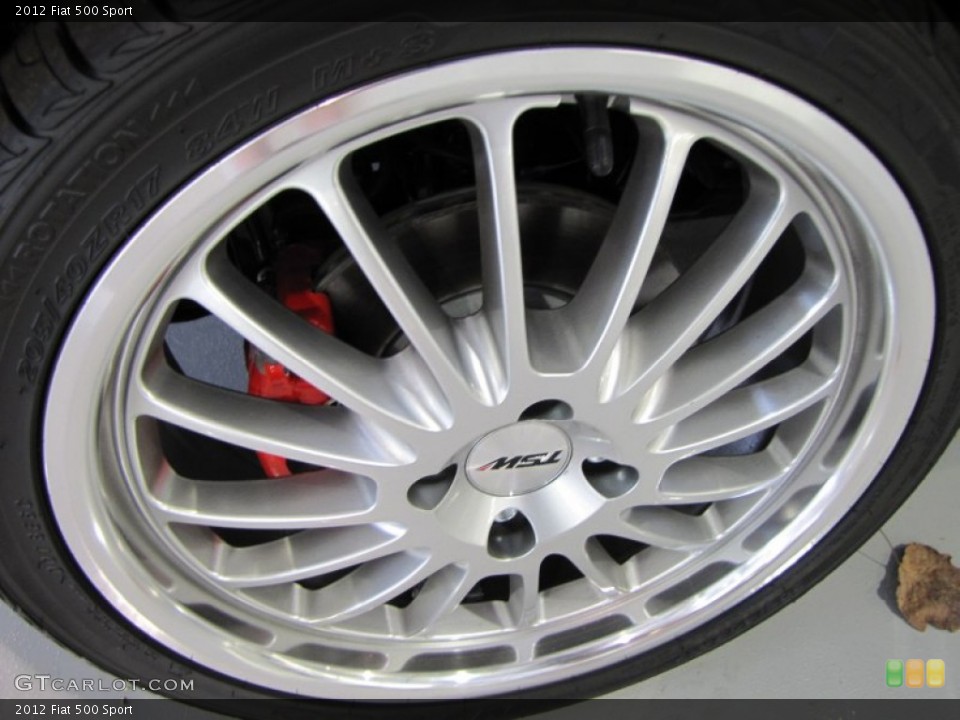 2012 Fiat 500 Custom Wheel and Tire Photo #56326769