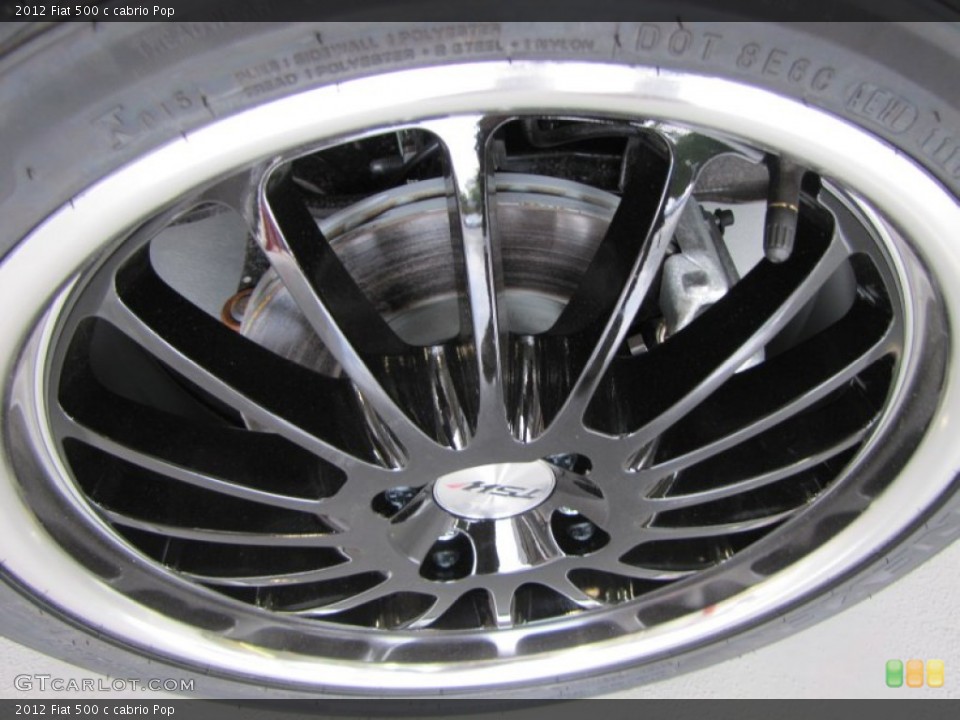2012 Fiat 500 Custom Wheel and Tire Photo #56328047