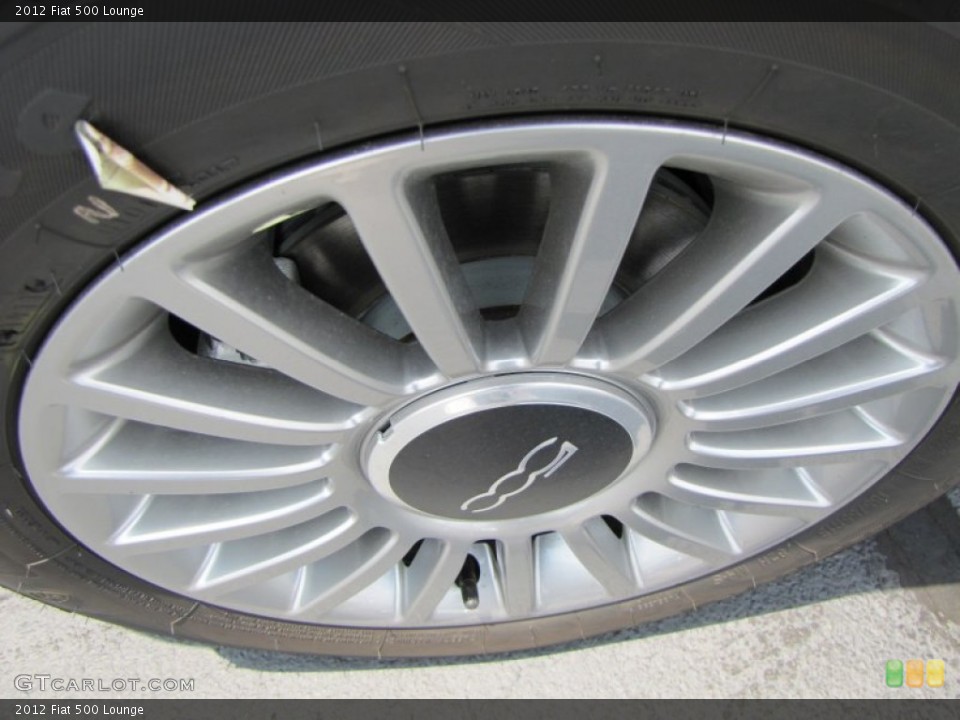 2012 Fiat 500 Lounge Wheel and Tire Photo #56329143