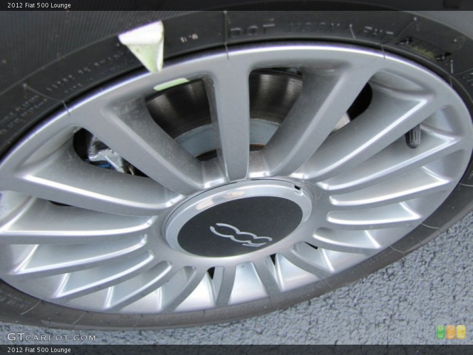 2012 Fiat 500 Lounge Wheel and Tire Photo #56329254
