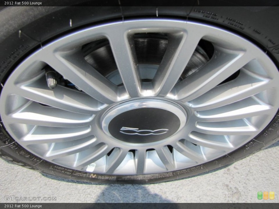 2012 Fiat 500 Lounge Wheel and Tire Photo #56329373