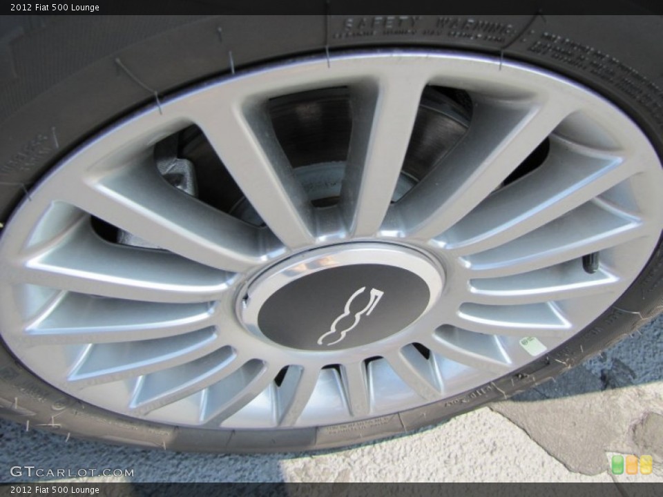 2012 Fiat 500 Lounge Wheel and Tire Photo #56329494