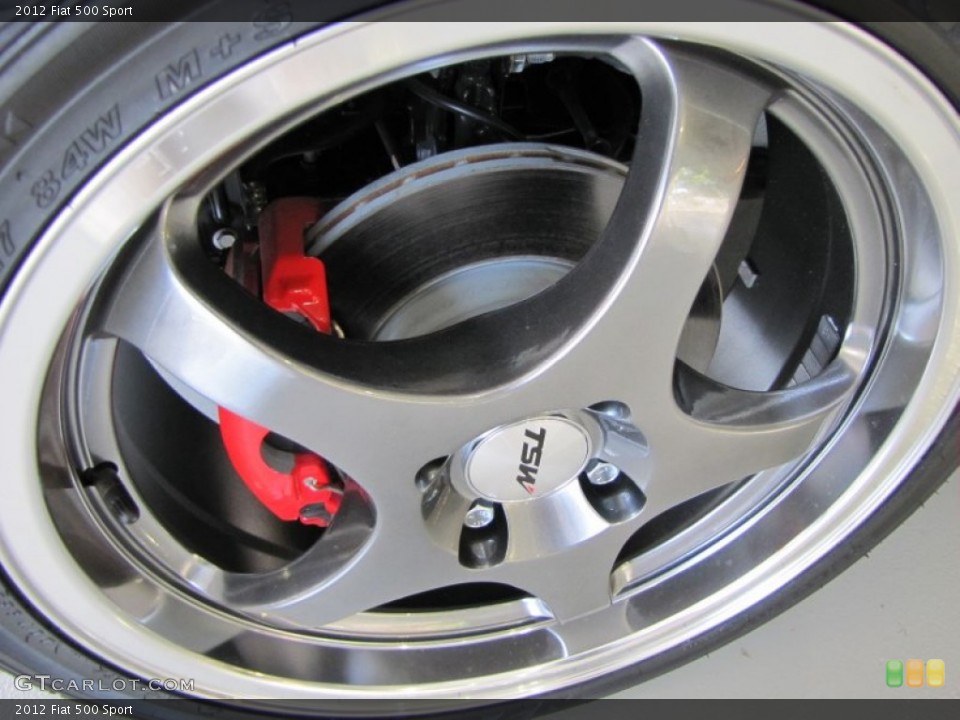 2012 Fiat 500 Custom Wheel and Tire Photo #56329734