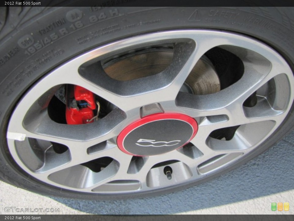 2012 Fiat 500 Sport Wheel and Tire Photo #56330229