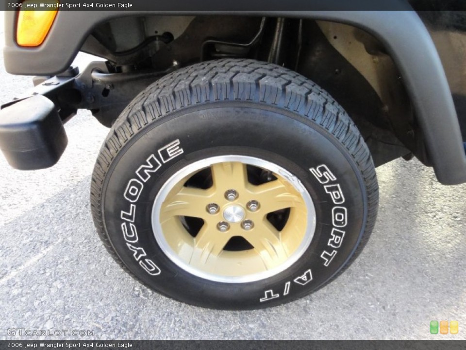 2006 Jeep Wrangler Sport 4x4 Golden Eagle Wheel and Tire Photo #56332371