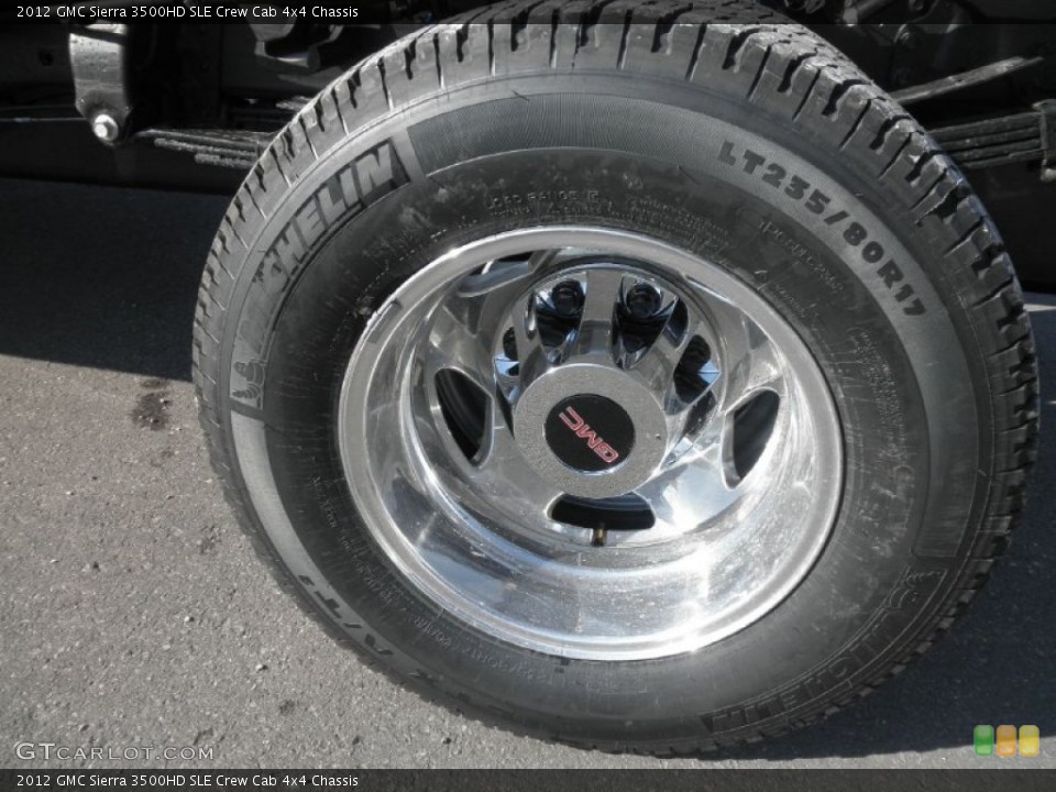 2012 GMC Sierra 3500HD SLE Crew Cab 4x4 Chassis Wheel and Tire Photo #56357311