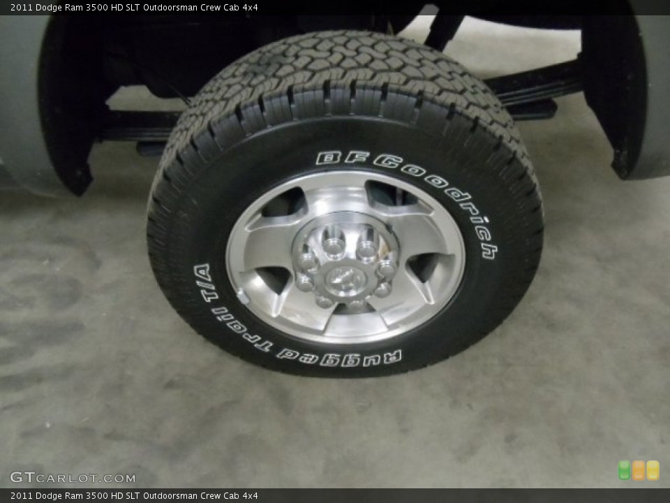 2011 Dodge Ram 3500 HD SLT Outdoorsman Crew Cab 4x4 Wheel and Tire Photo #56359063