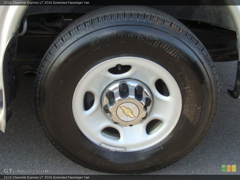 2010 Chevrolet Express LT 3500 Extended Passenger Van Wheel and Tire Photo #56362093