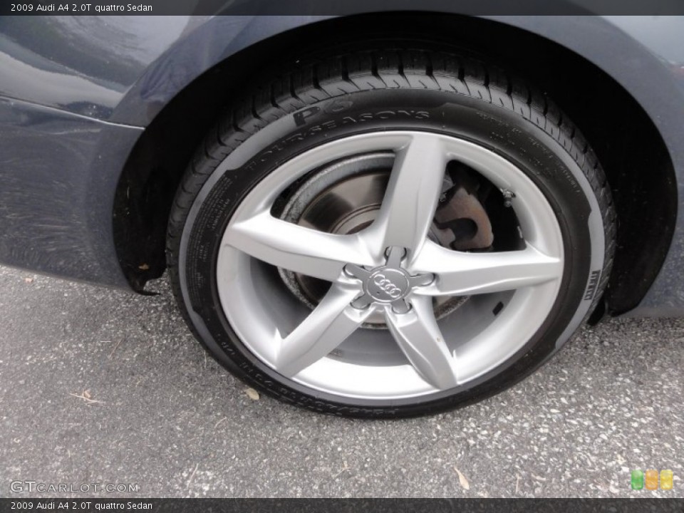 2009 Audi A4 2.0T quattro Sedan Wheel and Tire Photo #56382289