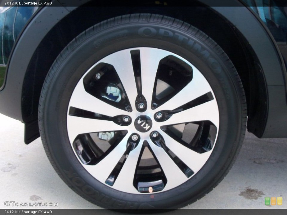 2012 Kia Sportage EX AWD Wheel and Tire Photo #56387602