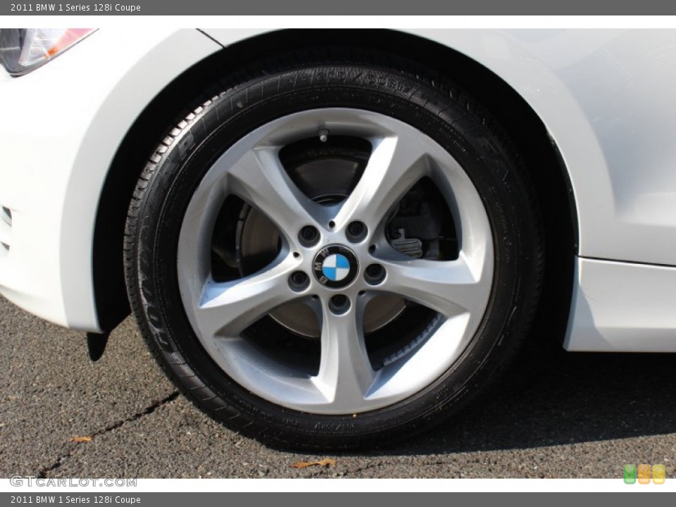 2011 BMW 1 Series 128i Coupe Wheel and Tire Photo #56412952