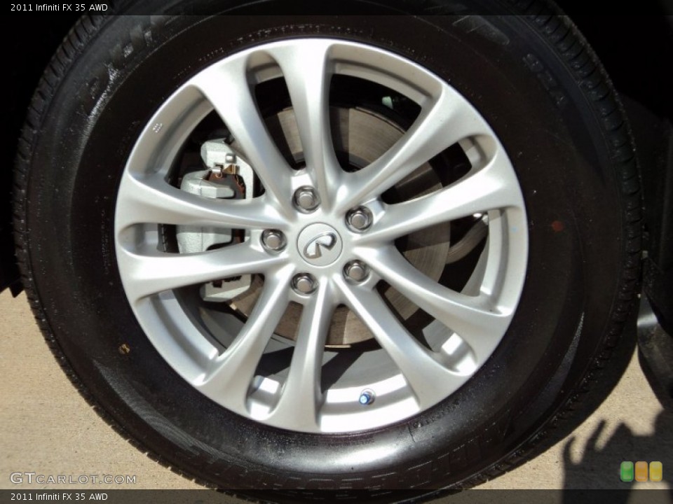 2011 Infiniti FX 35 AWD Wheel and Tire Photo #56414113