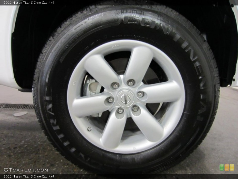2011 Nissan Titan S Crew Cab 4x4 Wheel and Tire Photo #56459894
