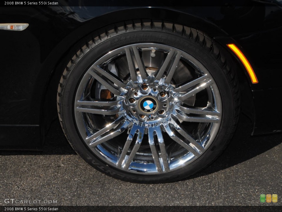 2008 BMW 5 Series 550i Sedan Wheel and Tire Photo #56465162