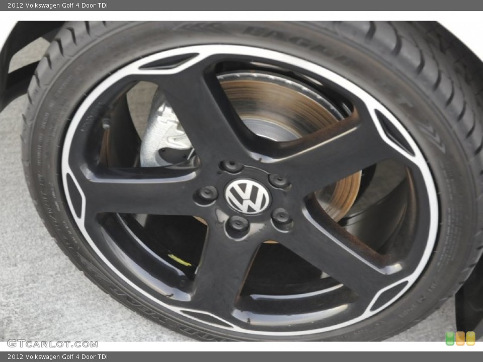 2012 Volkswagen Golf 4 Door TDI Wheel and Tire Photo #56479755