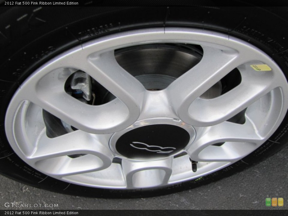 2012 Fiat 500 Pink Ribbon Limited Edition Wheel and Tire Photo #56482995