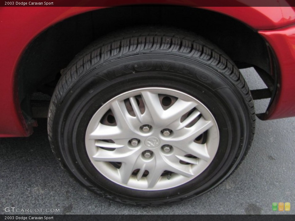 2003 Dodge Caravan Sport Wheel and Tire Photo #56486273