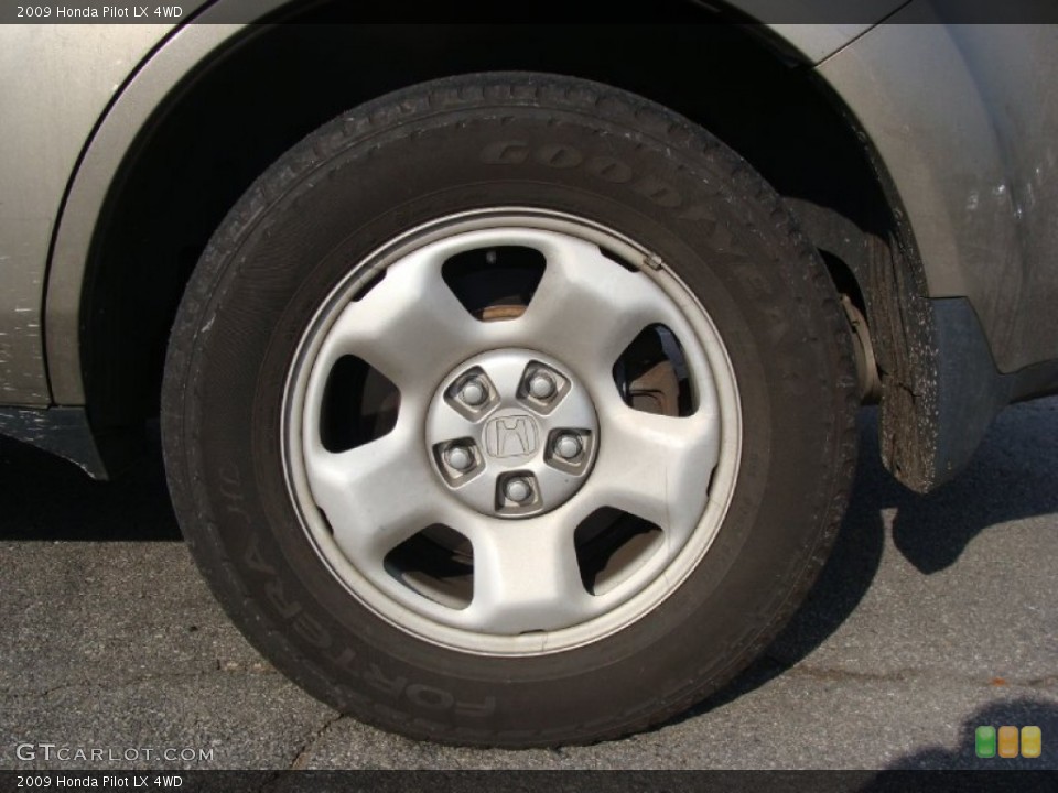 2009 Honda Pilot LX 4WD Wheel and Tire Photo #56487567