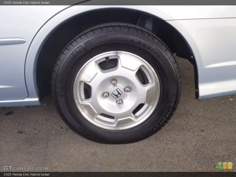 2005 Honda Civic Hybrid Sedan Wheel and Tire Photo #56487750
