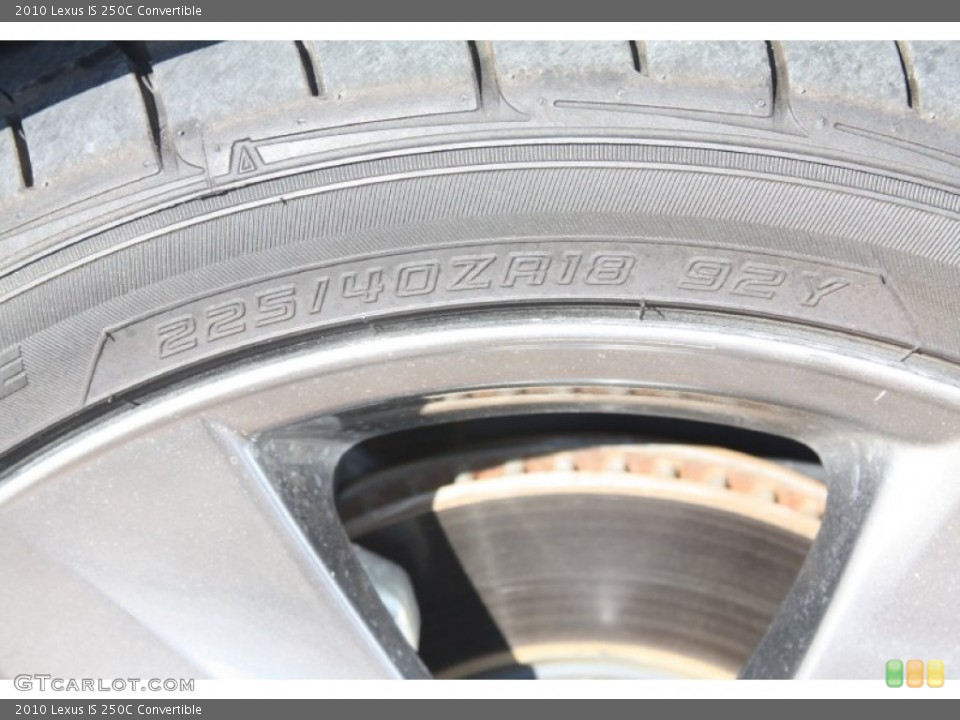 2010 Lexus IS 250C Convertible Wheel and Tire Photo #56488921